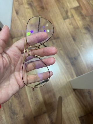 Gafas Ray-Ban Aviador Dorado y Marrón