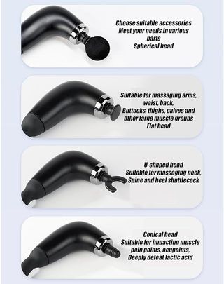 Masajeador eléctrico 4 cabezales, NUEVO