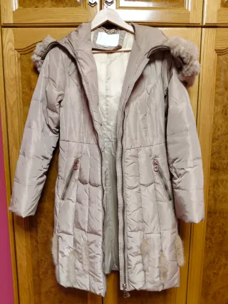 Abrigo de invierno mujer beige