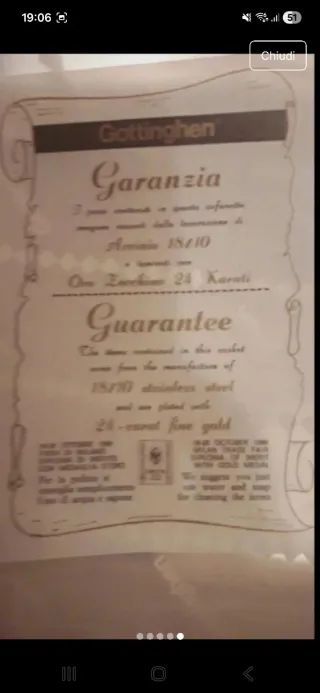 Set posate pesce con sperlunga oro/argento