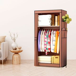 Armario Vestidor Tela Con Bolsillos Marrón NUEVO!!