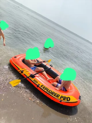 Barca Intex exp.300 hinchable con remos e hinchado