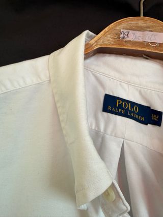 Camisa Polo Ralph Lauren Blanca Talla 3XL