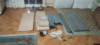 Cobertizo exterior de plástico beige