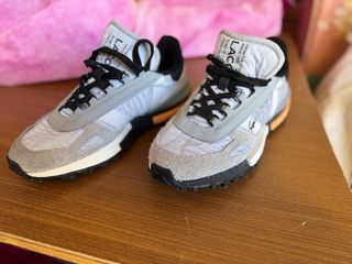 Zapatillas Lacoste Hombre Gris Naranja