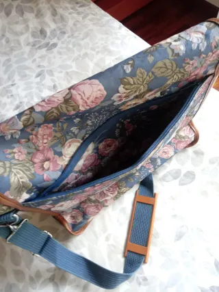 Bolso Portátil Vintage Floral