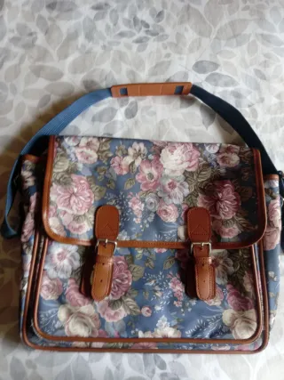 Bolso Portátil Vintage Floral