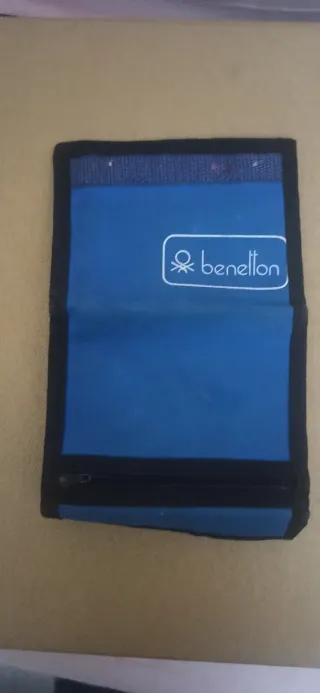 Cartera Benetton vintage azul