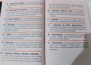 Le répertoire de la cuisine