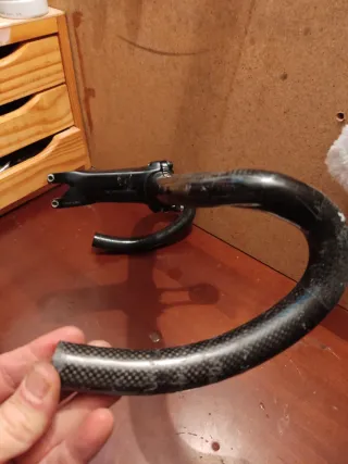 Potencia y Manillar Deda Superzero Carbono