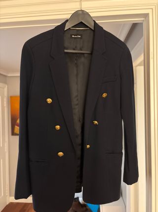 Americana Massimo Dutti Azul Talla S