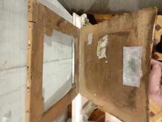 Cuadro antiguo óleo sobre lienzo de lino