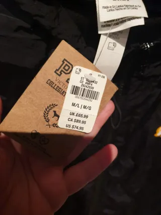 Cortavientos Victoria's Secret Pink Negro