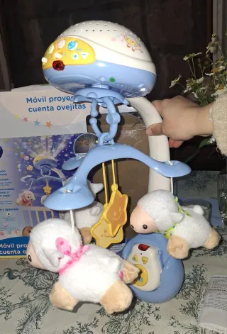 Móvil cuna proyector Cuenta Ovejas