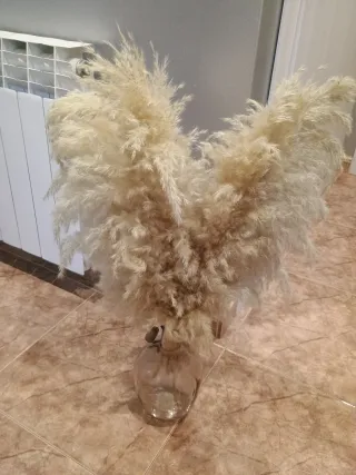 Centro de mesa de cristal transparente