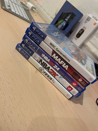 Lote 5 Juegos PS4: FIFA, NBA, MAFIA