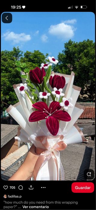 Ramo de flores de limpiapipas