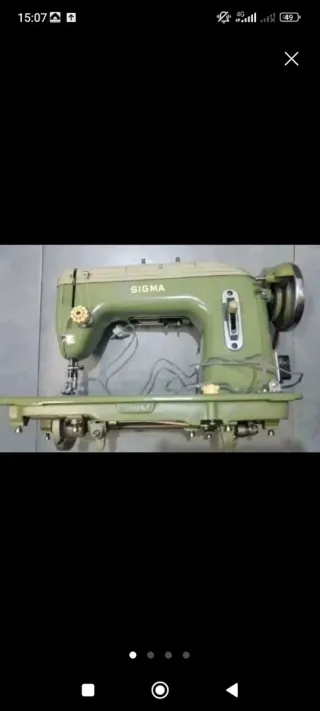 Máquina de coser Sigma verde