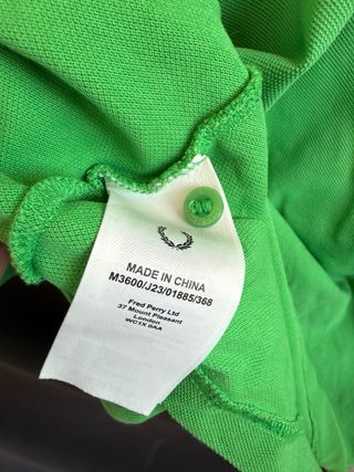 Polo manga larga FRED PERRY talla 3XL