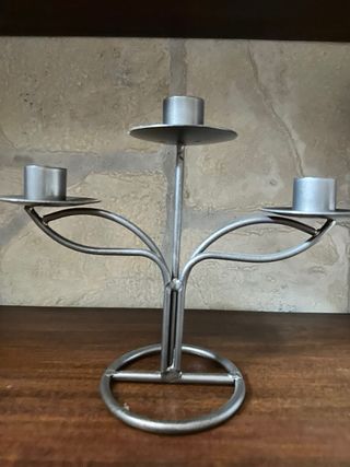 Candelabro 3 braccia antracite