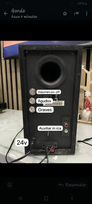 Altavoces LG Amplificados Kebla Negro/Amarillo