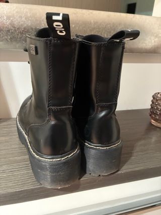 Botas militares Coolway mujer negras