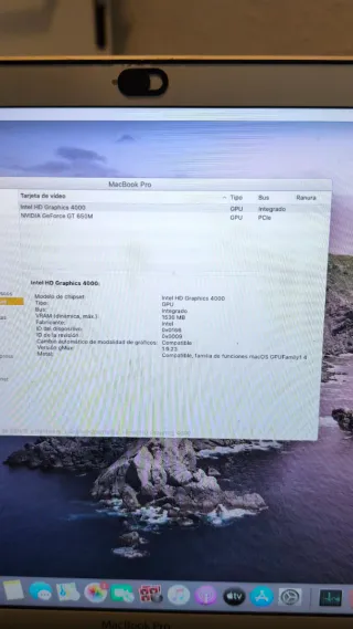 MacBook Pro 15 mediados 2012 Plata
