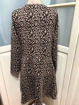 Vestido estampado leopardo talla L