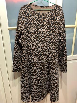 Vestido estampado leopardo talla L