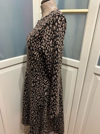 Vestido estampado leopardo talla L