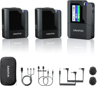 Micrófonos Inalámbricos KIMAFUN G50-2 Dual