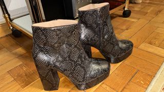 Botas Zara Talla 40 Piel Serpiente