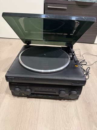 Kenwood Radio y Tocadiscos Negro