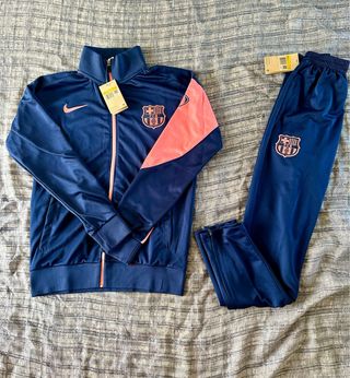 Chándal FC Barcelona Nike Azul y Rosa