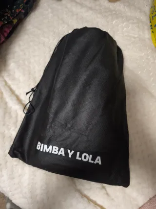 Cartera Bimba y Lola rayas amarillo y marrón