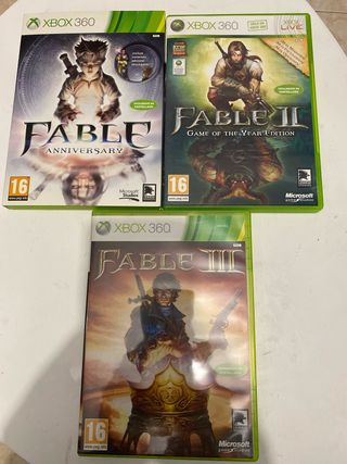 Fable Anniversary, Fable 2 y Fable 3 Xbox 360