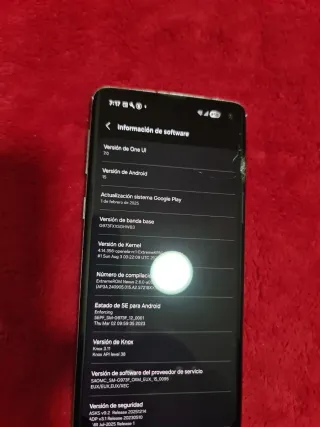 Samsung S10 Verde 8gb ram 128 gb + expandible