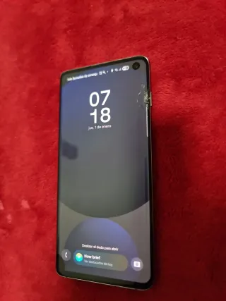 Samsung S10 Verde 8gb ram 128 gb + expandible
