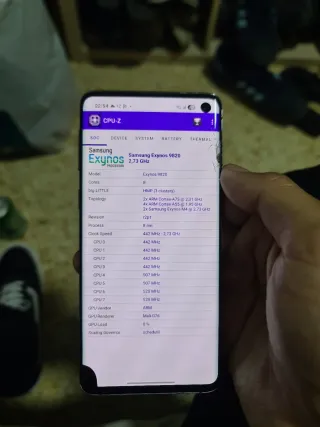 Samsung S10 Verde 8gb ram 128 gb + expandible
