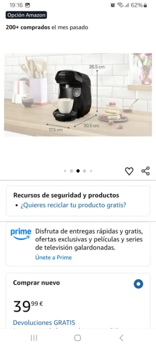 Macchina da caffè Bosch Tassimo Happy