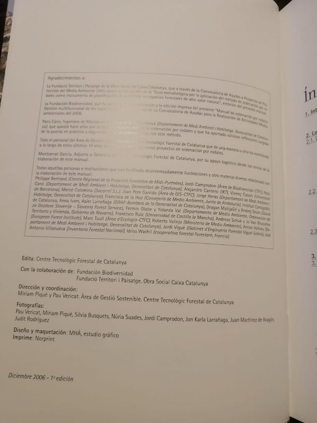 Libro técnico naturaleza