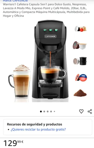 Macchina da caffè CAPXSNOB 5in1 Multicapsula
