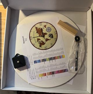 Reloj de Pared Mapamundi con Arena Ø 38 cm