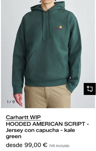 Sudadera Carhartt WIP American Script Talla L