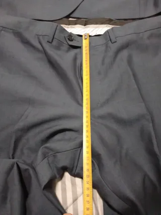 Traje de caballero azul