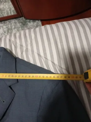 Traje de caballero azul