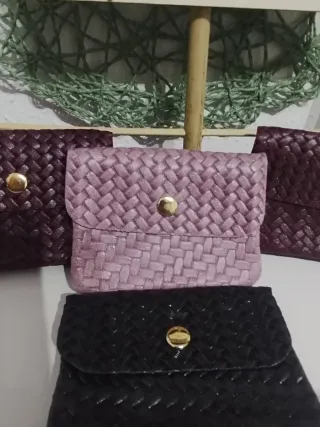 Monederos Piel efecto trenzado The Genuine leather