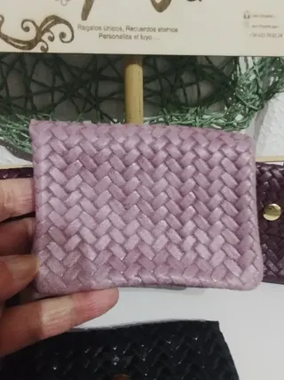 Monederos Piel efecto trenzado The Genuine leather