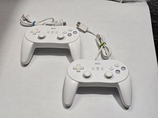 2 Nintendo Wii Oficial Mando Clasico Pro - Blanco