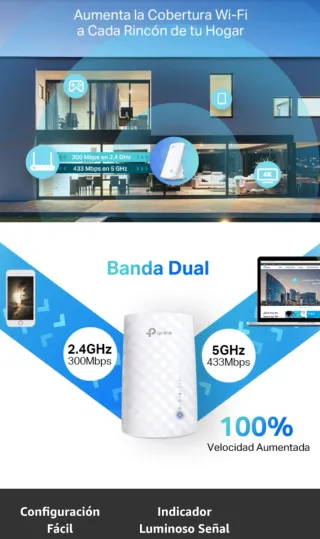 TP-Link AC750 Extensor Wi-Fi Dual Band